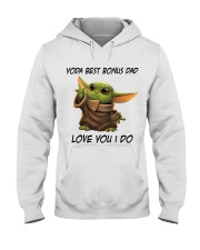 Best Bonus Dad Love You I do Hooded Sweatshirt thumbnail