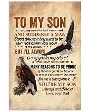 I Closed My Eyes For But A Moment Eagle Dad To Son Vertical Poster tile