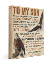 I Closed My Eyes For But A Moment Eagle Dad To Son Gallery Wrapped Canvas Prints tile