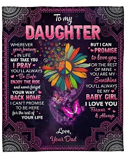 Whenever Your Journey In Life Dad To Daughter Fleece Blanket - 50" x 60" front