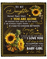 Never feel that U r alone Mom-to-Daughter Fleece Blanket - 50" x 60" front