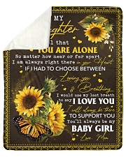Never feel that U r alone Mom-to-Daughter Sherpa Fleece Blanket tile