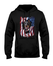 American Flag Doberman pinscher Hooded Sweatshirt thumbnail