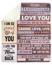 Never Forget That ILove U-GrandPa To Granddaughter Sherpa Fleece Blanket tile