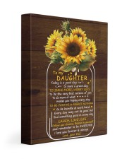 Today Is A Good Day Dad To Daughter 11x14 Gallery Wrapped Canvas Prints front
