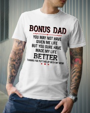 Bonus Dad Thank for putting up with Mom Classic T-Shirt lifestyle-mens-crewneck-front-6