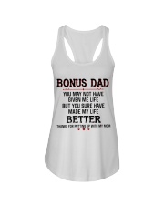 Bonus Dad Thank for putting up with Mom Ladies Flowy Tank thumbnail