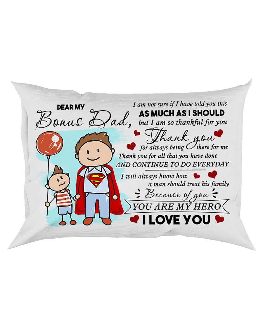 Dear My Bonus Dad Rectangular Pillowcase