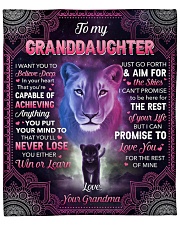 I Want U To Belive Deep Lion To Granddaughter Fleece Blanket - 50" x 60" front