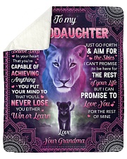 I Want U To Belive Deep Lion To Granddaughter Sherpa Fleece Blanket tile