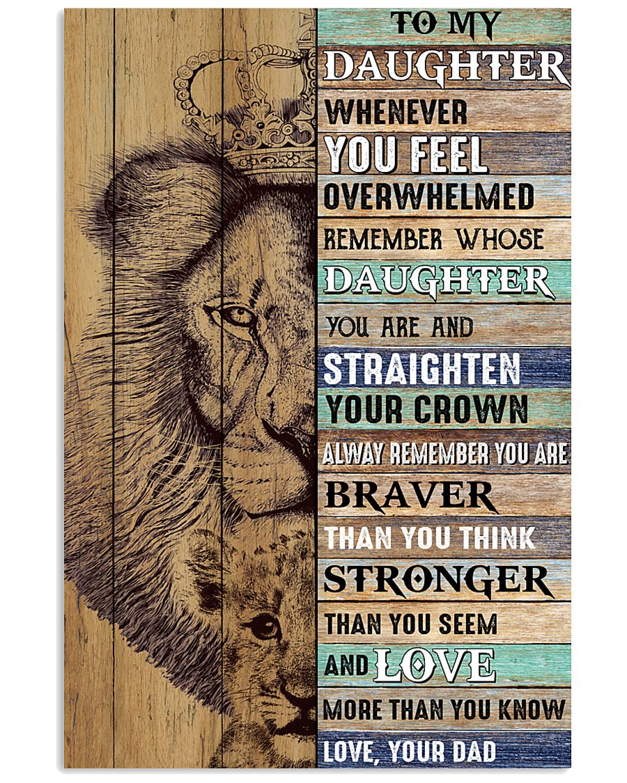 Daughter Lion Remember Straighten Your Crown 11x17 Poster