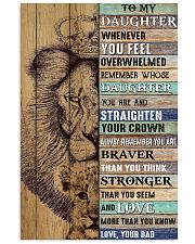 Daughter Lion Remember Straighten Your Crown 11x17 Poster front