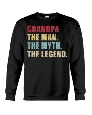 Grandpa The Man The Myth The Legend Crewneck Sweatshirt tile