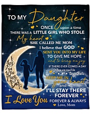 I Will Stay There Forever Halfmoon Mom To Daughter Fleece Blanket - 50" x 60" front