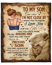 Even When Im Not Close By Lion Mom To Son Fleece Blanket - 50" x 60" front
