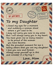 I closed my eyss for a moment Mom-To-Daughter Fleece Blanket - 50" x 60" front