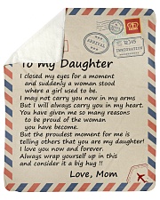 I closed my eyss for a moment Mom-To-Daughter Sherpa Fleece Blanket tile