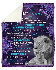 Even When I'm Not Close By Dad To Son Sherpa Fleece Blanket tile