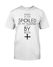 Blessed By God Spoiled By My Husband Classic T-Shirt tile