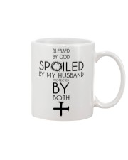 Blessed By God Spoiled By My Husband Mug tile