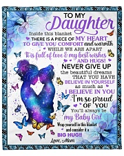 Inside This Blanket There's Piece Mom To Daughter Fleece Blanket - 50" x 60" front
