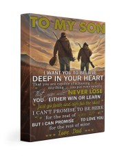 I Want U To Believe Deep In Your Heart Dad To Son 11x14 Gallery Wrapped Canvas Prints front