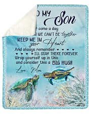 Turtle - If there ever come a day Mom-To-Son Sherpa Fleece Blanket tile