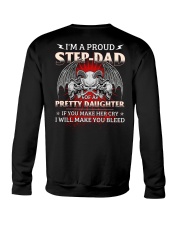 I'm A Proud Step-dad Of A Pretty Daughter Crewneck Sweatshirt thumbnail