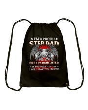 I'm A Proud Step-dad Of A Pretty Daughter Drawstring Bag thumbnail