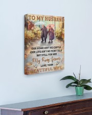 Our Home Ain't No Castle Wife To Husband 16x20 Gallery Wrapped Canvas Prints aos-canvas-pgw-16x20-lifestyle-front-01