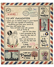 Im So Proud Of You Dad To Daughter Fleece Blanket - 50" x 60" front
