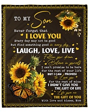 Never Forget That I Love You -Sunflower Mom To Son Fleece Blanket - 50" x 60" front