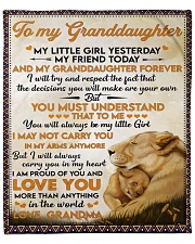 Little GD Yesterday Friend Today To Granddaughter Fleece Blanket - 50" x 60" front