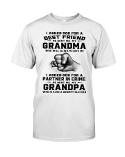 I Asked God For A Best Friend- Grandpa To Grandson Classic T-Shirt tile