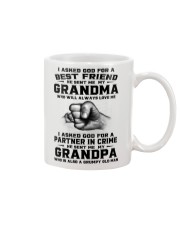 I Asked God For A Best Friend- Grandpa To Grandson Mug tile