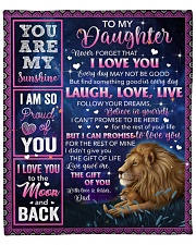 Never Forget That I Love U Lion Dad To Daughter Fleece Blanket - 50" x 60" front