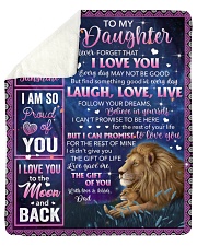 Never Forget That I Love U Lion Dad To Daughter Sherpa Fleece Blanket tile