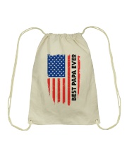 Best Papa Ever Drawstring Bag thumbnail