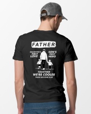 Together we are cooler - Dad Classic T-Shirt lifestyle-mens-crewneck-back-6