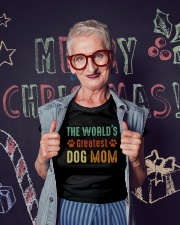 The World's Greatest Dog Mom Ladies T-Shirt lifestyle-holiday-crewneck-front-3