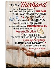Husband You're The Love Of My Life I Love You 11x17 Poster front
