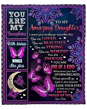I Want U To Remember U Are Loved Mom To Daughter Fleece Blanket - 50" x 60" front