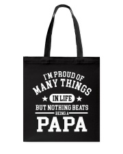 Nothing Beats Being A Papa Tote Bag thumbnail