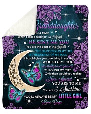 Flower Once Upon A Time Grandma To Granddaughter Sherpa Fleece Blanket tile