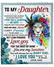 You Are My Sunshine Dad To Daughter Fleece Blanket - 50" x 60" front