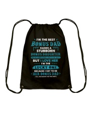 I'm The Best Bonus Dad Drawstring Bag thumbnail