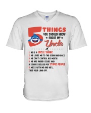 5 Things You Should Know About My Uncle V-Neck T-Shirt thumbnail