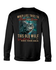 Old Wolf Will Always Have Your Back Crewneck Sweatshirt thumbnail