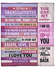 You Are My Sunshine Grandma To Granddaughter Fleece Blanket - 50" x 60" front