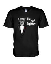 The DogFather Pitbull V-Neck T-Shirt thumbnail